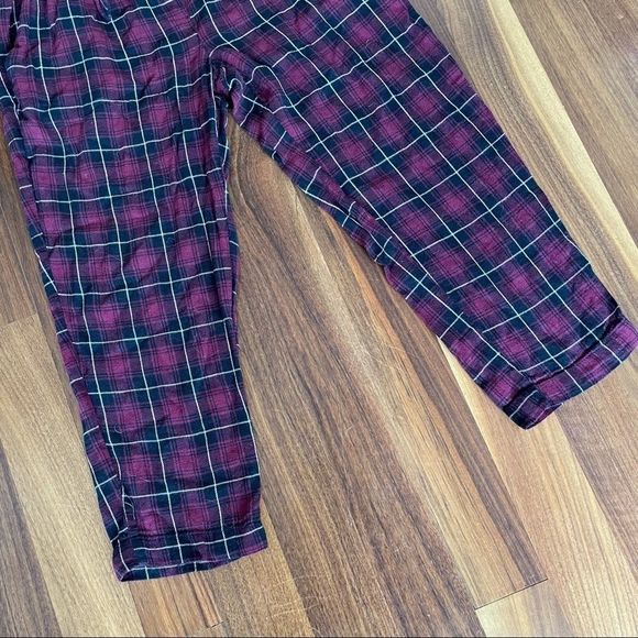 BCBGeneration Cropped Plaid Pants Pull On Tie - Picture 8 of 9